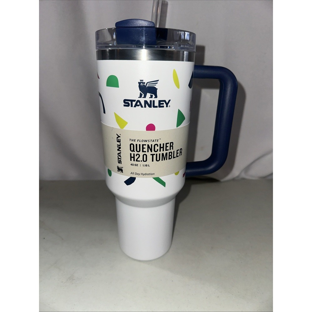 NEW "STANLEY" 40 0Z. TUMBLER,COMPLETE W / LID& STRAW,NICE GIFT 🎁